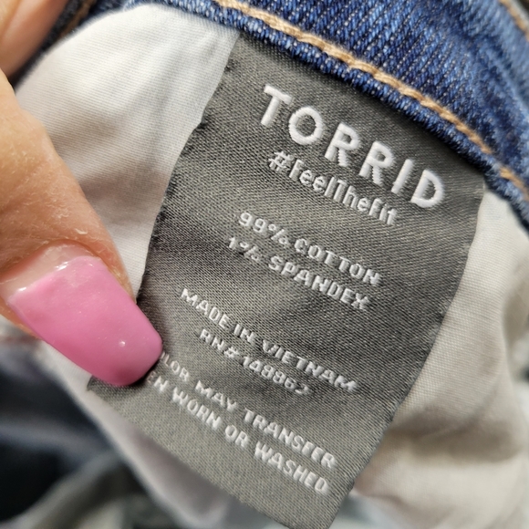 Torrid High-Rise Straight Slit Jeans - Picture 9 of 10
